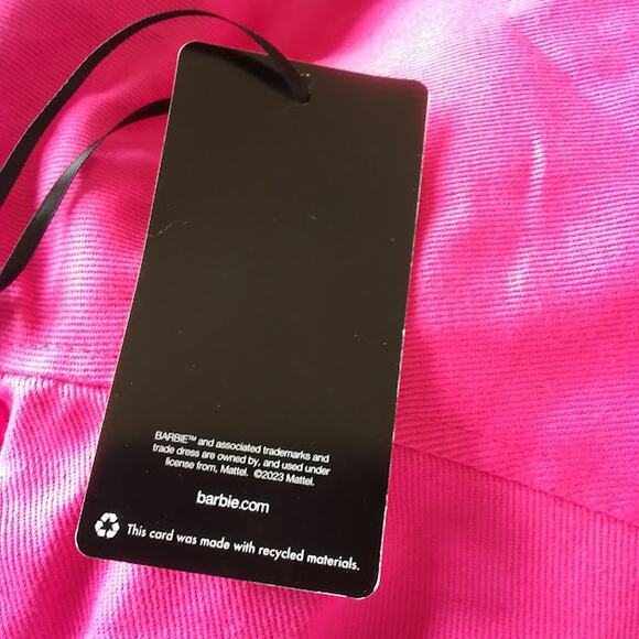 Barbie BoxLunch Racing Jacket Pink Checkered 2X 2023 Mattel NWT - Picture 9 of 9